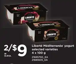 Loblaws Liberté Méditerranée yogurt offer