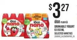 Loblaws iogo nano drinkable yogurt offer