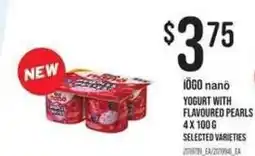 Loblaws iGO nano yogurt with flavoured pearls offer