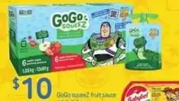 Loblaws GoGo squeeZ fruit sauce offer