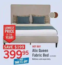 The Brick Alix Queen Fabric Bed offer