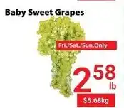 Nations Fresh Foods Baby Sweet Grapes offer