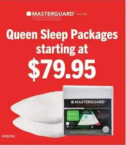 The Brick Masterguard queen sleep packages offer