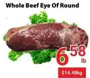 Nations Fresh Foods Whole Beef Eye Of Round offer