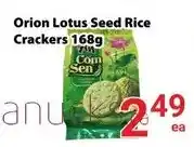 Nations Fresh Foods Orion Lotus Seed Rice Crackers offer