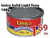 Nations Fresh Foods Unico solid light tuna offer