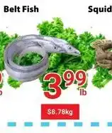 Nations Fresh Foods Belt Fish Squid offer