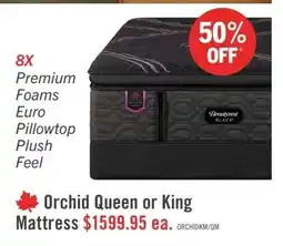 The Brick Beautyrest Black Orchid Queen or King Mattress offer