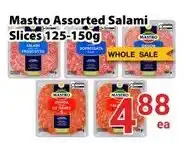 Nations Fresh Foods Mastro assorted salami slices offer