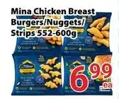 Nations Fresh Foods Mina Chicken Breast Burgers/Nuggets/Strips offer