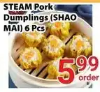 Nations Fresh Foods Steam pork dumplings offer