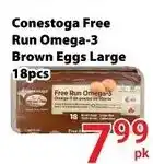 Nations Fresh Foods Conestoga Free Run Omega-3 Brown Eggs Large offer