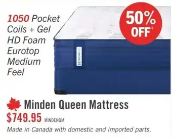 The Brick Minden Queen Mattress offer