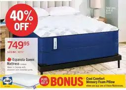 The Brick Sealy Espanola Queen Mattress offer
