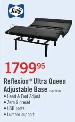 The Brick Sealy Reflexion Ultra Queen Adjustable Base offer