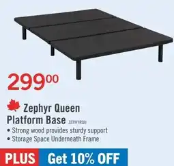 The Brick Zephyr Queen Platform Base offer