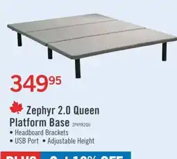 The Brick Zephyr 2.0 Queen Platform Base offer