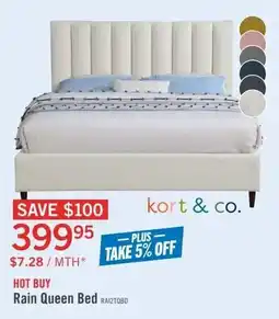 The Brick Kort & Co. Rain Queen Bed offer