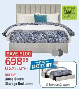 The Brick Amos Queen Storage Bed offer