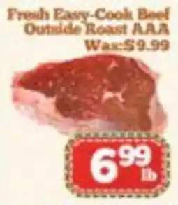 Nations Fresh Foods Fresh Easy-Cook Beef Outside Roast AAA offer