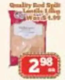 Nations Fresh Foods Quality Red Split Lentil offer