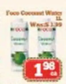 Nations Fresh Foods Foco Coconut Water offer