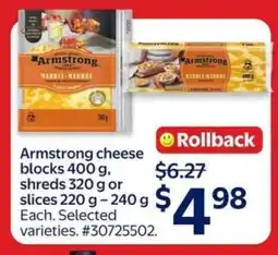 Walmart ARMSTRONG Cheese offer
