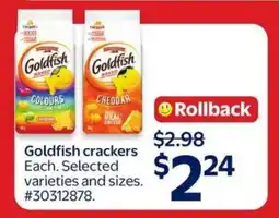 Walmart Goldfish Crackers offer