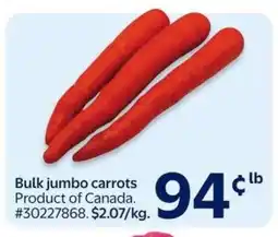 Walmart Bulk Jumbo Carrots offer
