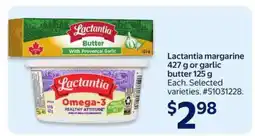Walmart Lactantia margarine or garlic butter offer