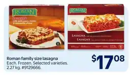 Walmart Roman family size lasagna offer
