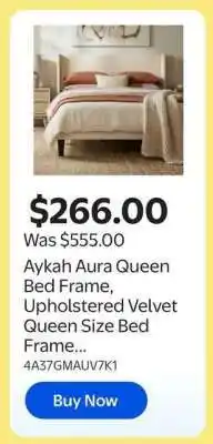 Walmart Aykah Aura Queen Bed Frame offer
