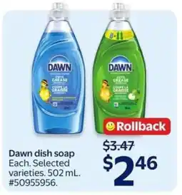Walmart DAWN DISH SOAP offer