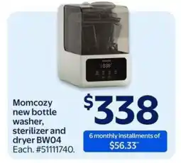 Walmart Momcozy new bottle washer, sterilizer and dryer BW04 offer