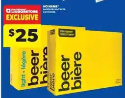Real Canadian Liquorstore NO NAME Lager or Light Beer offer