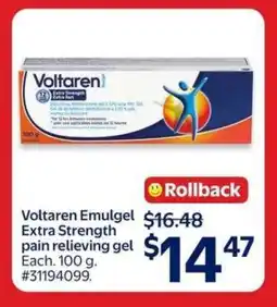 Walmart Voltaren Emulgel Extra Strength offer