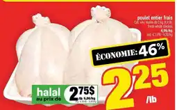 Super C POULET ENTIER FRAIS offer