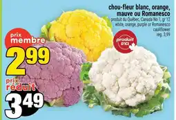 Super C Chou-fleur blanc, orange, mauve ou romanesco offer
