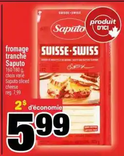 Super C FROMAGE TRANCHÉ SAPUTO offer
