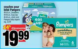 Super C couches pour bébé Pampers offer