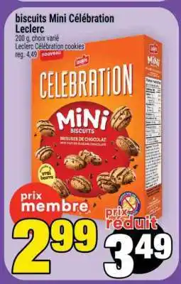 Super C biscuits Mini Célébration Leclerc offer