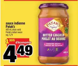 Super C SAUCE INDIENNE PATAK'S offer