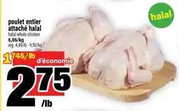 Super C poulet entier attaché halal offer