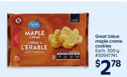 Walmart Great Value maple creme cookies offer