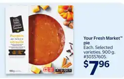 Walmart Your Fresh Market pie offer
