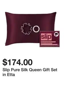 Sephora Slip Pure Silk Queen Gift Set in Etta offer