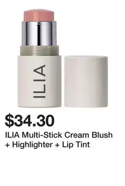 Sephora ILIA Multi-Stick Cream Blush + Highlighter + Lip Tint offer