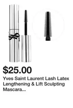 Sephora Yves Saint Laurent Lash Latex Lengthening & Lift Sculpting Mascara Travel Size offer