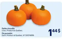 Walmart Petite citrouille offer