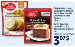 Walmart Betty Crocker Pumpkin Spice Cookie Mix offer